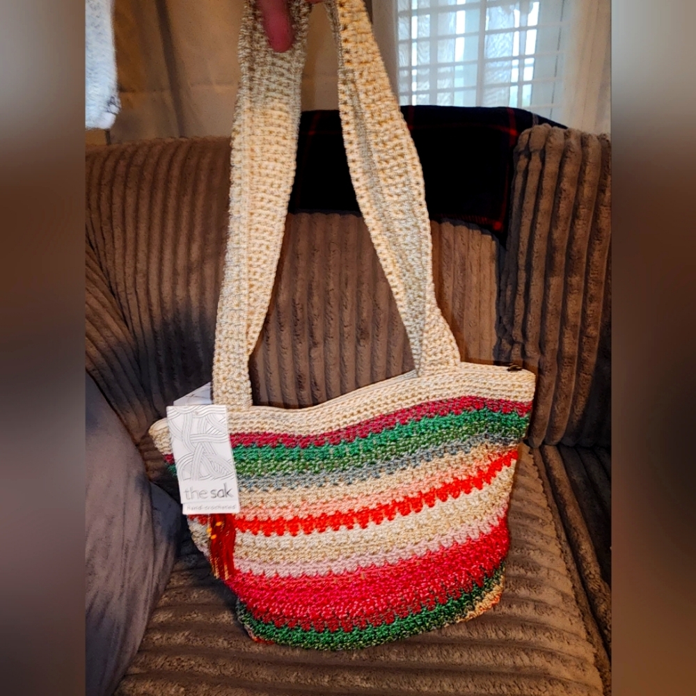 The Sak Multicolor Crochet Tote Bag